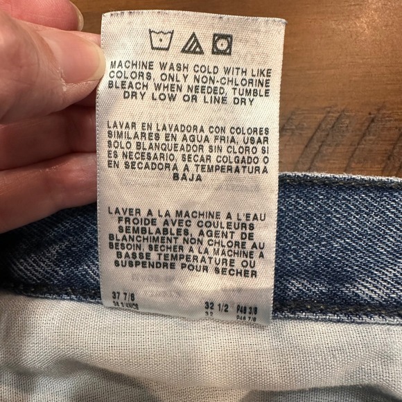 Wrangler Riggs Workwear‎ Men Jeans 35x32 Blue Denim Carpenter Utility READ - Picture 5 of 10